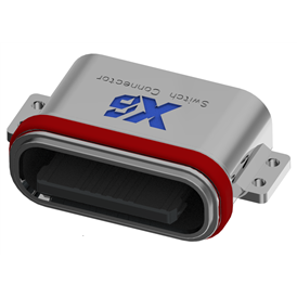 XB-ATCF-16-010 TYP C 16P Anti-Quallen Grundplatte 0.8 L=6.5mm (U-förmige Pulver Gold Schale)
